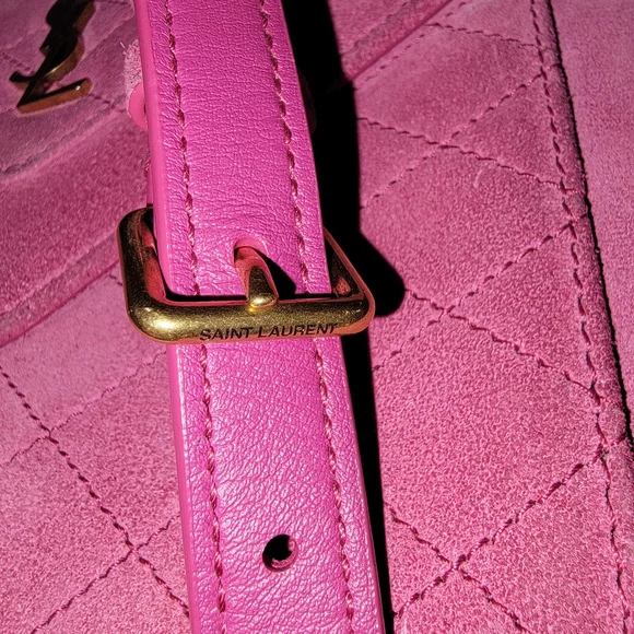 Yves Saint Laurent Pink Quilted Crossbody Bag - Picture 5 of 11